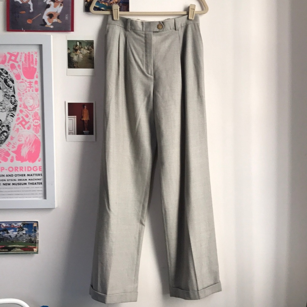 🔥Vintage 70s Hermès wool wide leg trouser
